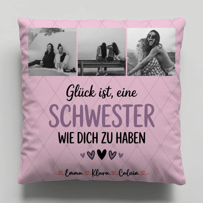 Beste Schwester Kissen Schwester Fotocollage Glück Ist eine Schwester Wie Dich Zu Haben 6