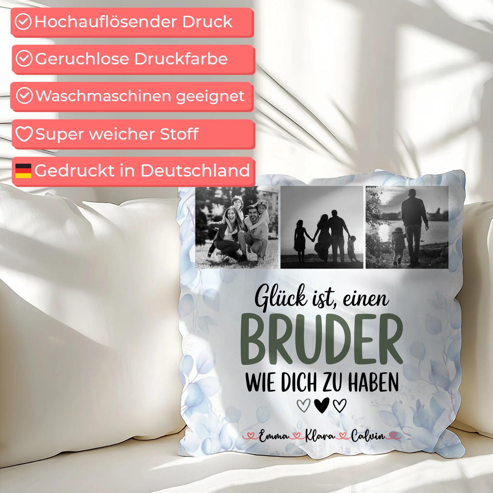Kissen Für Bruder Fotocollage Bruder Glück Ist einen Bruder Wie Dich Zu Haben 7