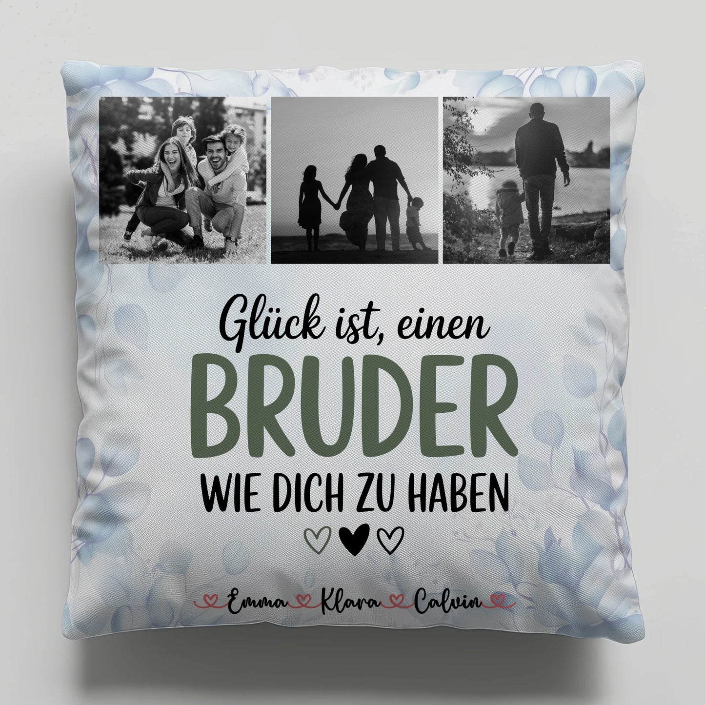 Kissen Für Bruder Fotocollage Bruder Glück Ist einen Bruder Wie Dich Zu Haben 1