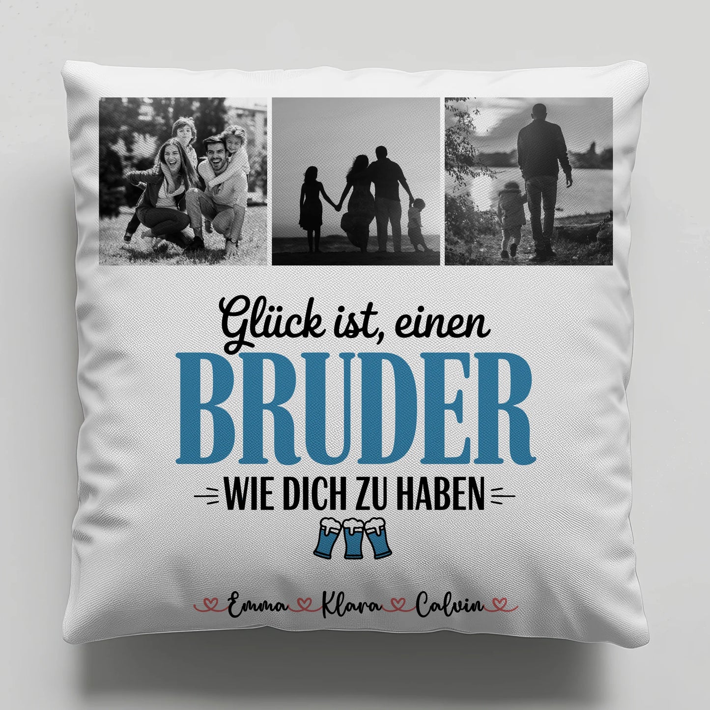 Kissen Bester Bruder Bruder Fotocollage Glück Ist einen Bruder Wie Dich Zu Haben personalisiert 6