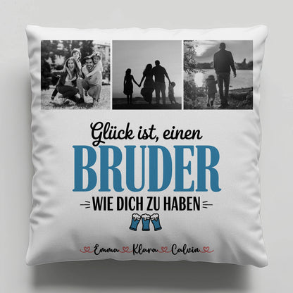Kissen Bester Bruder Bruder Fotocollage Glück Ist einen Bruder Wie Dich Zu Haben personalisiert 6