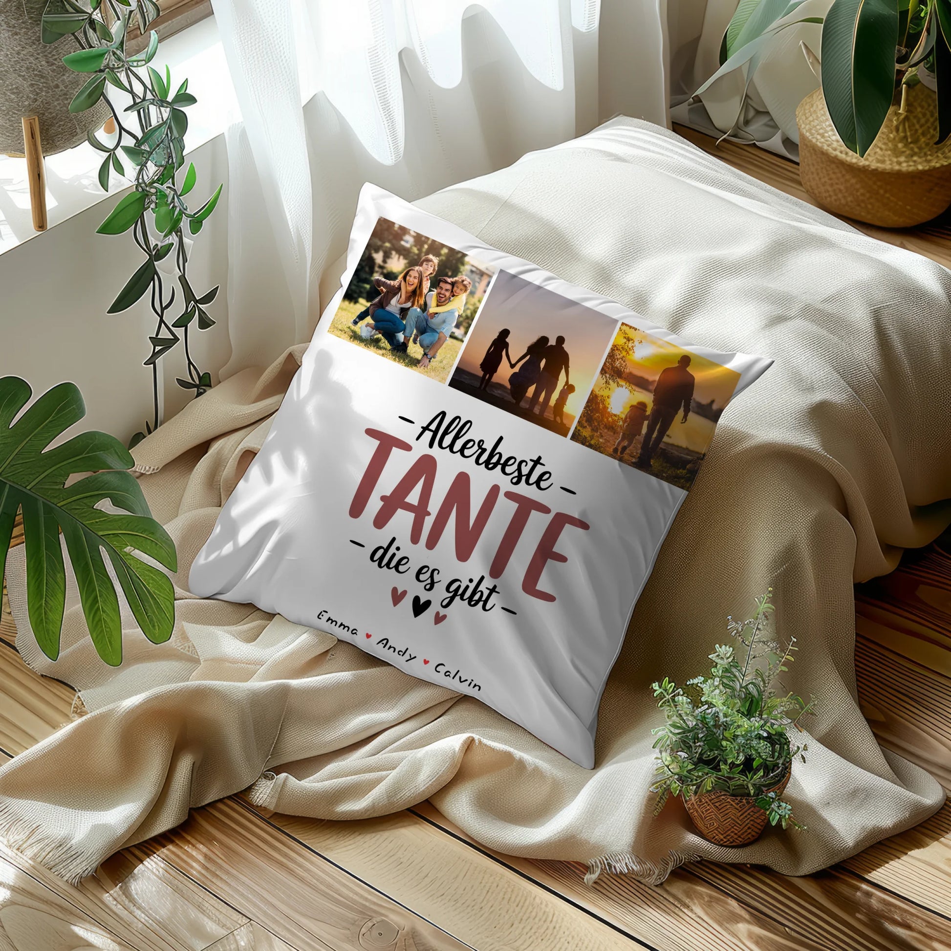 Tante Kissen Geschenk Fotocollage Tante Allerbeste Tante Die Es Gibt personalisiert 5