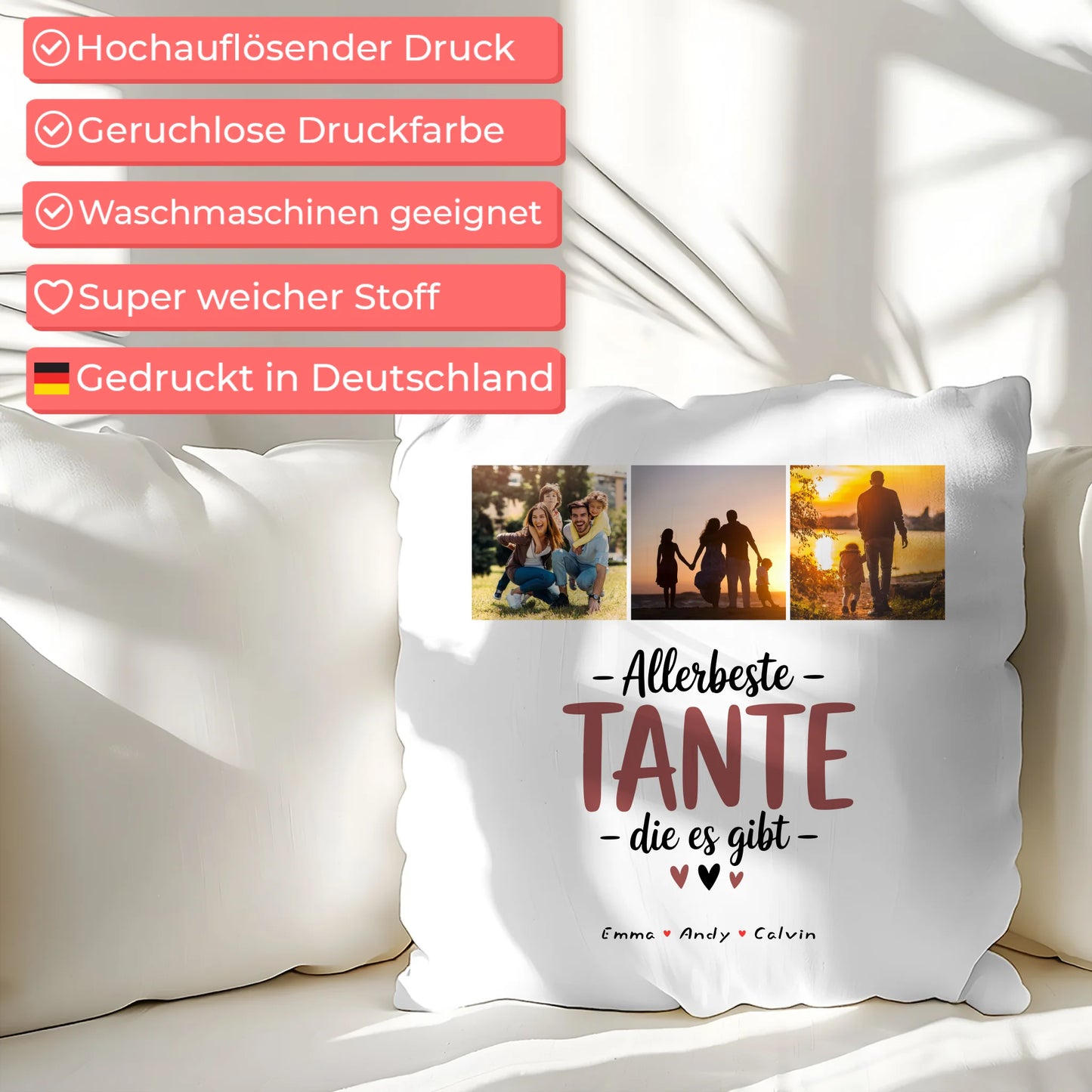 Tante Kissen Geschenk Fotocollage Tante Allerbeste Tante Die Es Gibt personalisiert