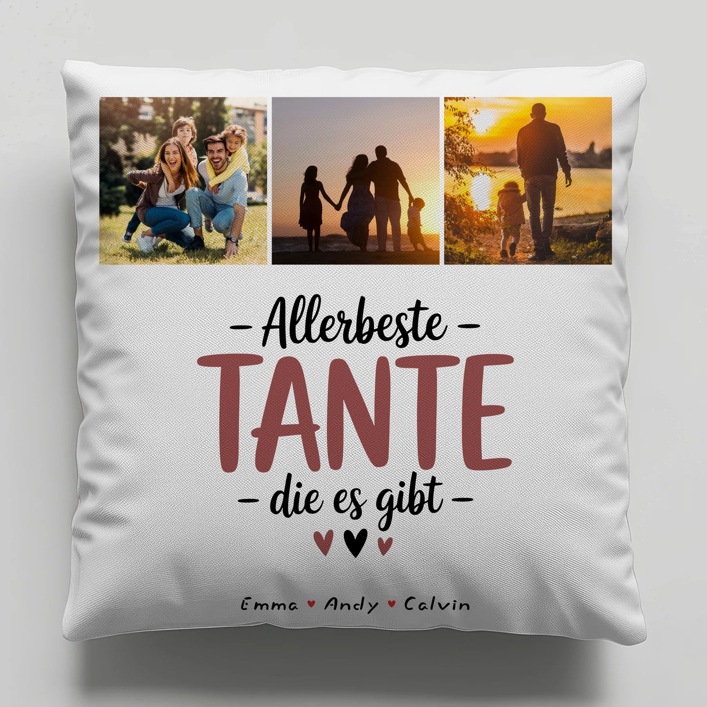 Tante Kissen Geschenk Fotocollage Tante Allerbeste Tante Die Es Gibt personalisiert 1