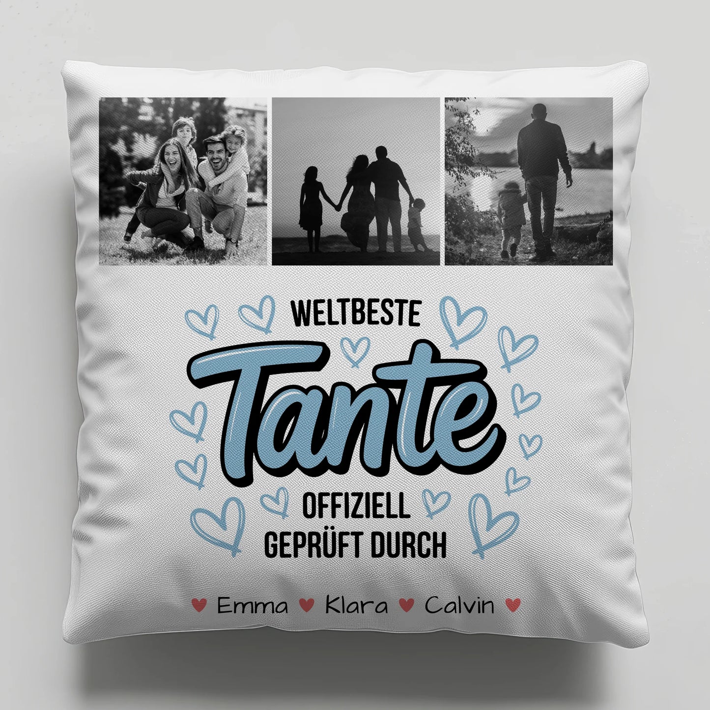 Kissen Beste Tante Fotocollage Tante Weltbeste Tante Offiziell Geprüft Durch 6