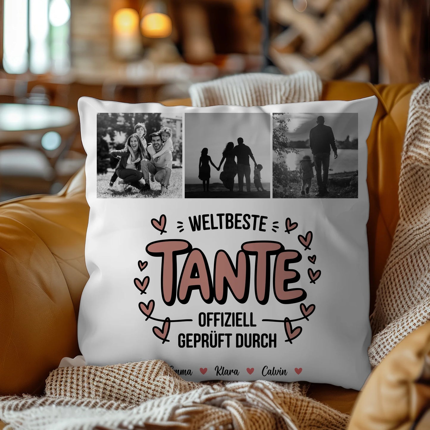 Beste Tante Der Welt Kissen Tante Fotocollage Weltbeste Tante Offiziell Geprüft Durch Geschenk 9