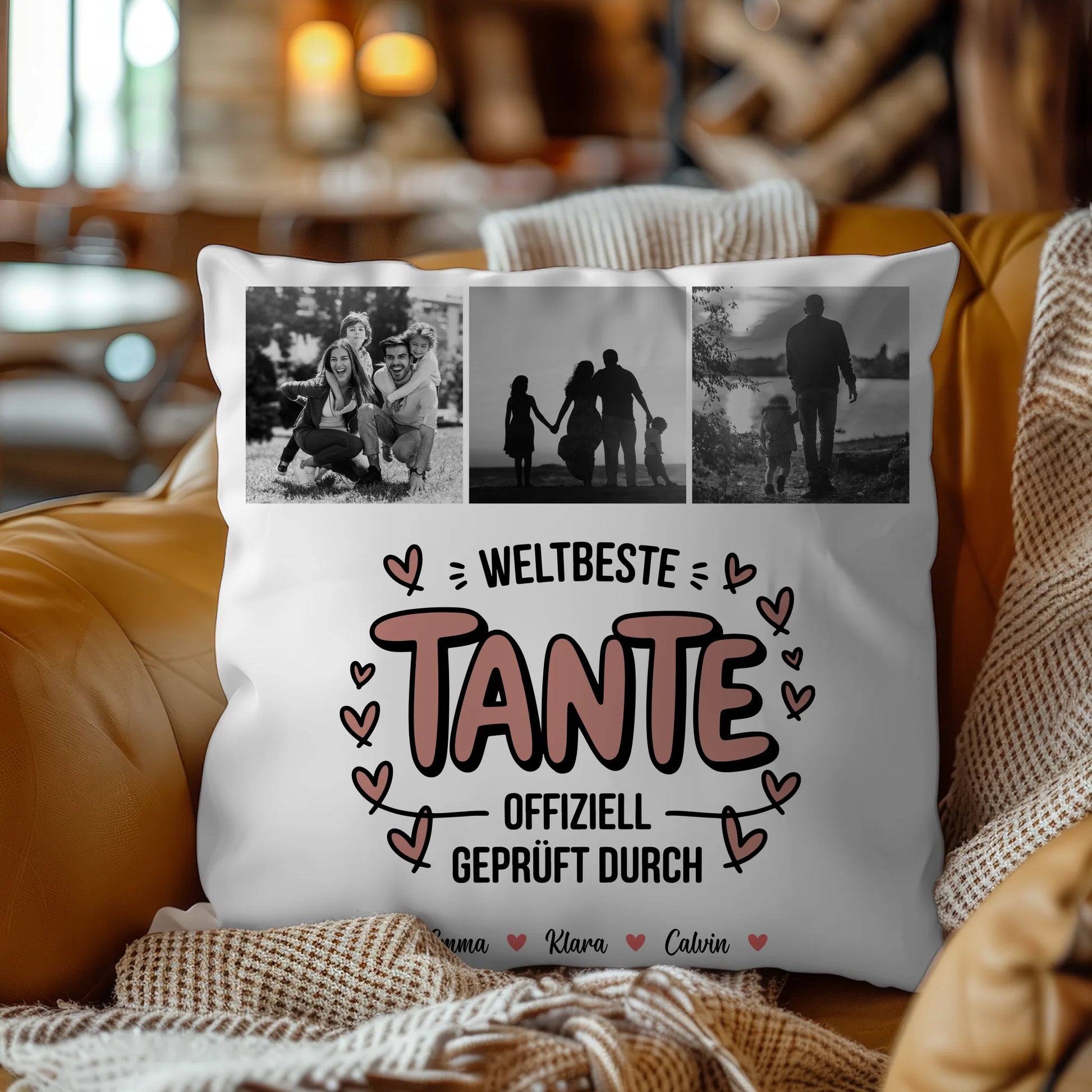 Beste Tante Der Welt Kissen Tante Fotocollage Weltbeste Tante Offiziell Geprüft Durch Geschenk 9
