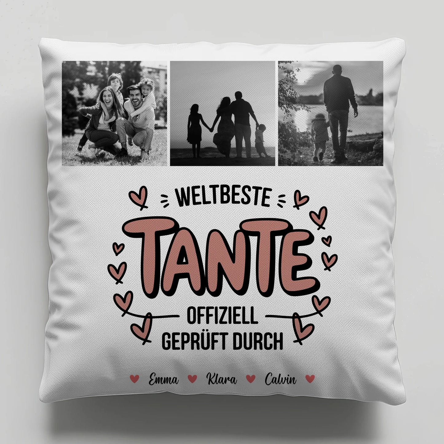 Beste Tante Der Welt Kissen Tante Fotocollage Weltbeste Tante Offiziell Geprüft Durch Geschenk 6