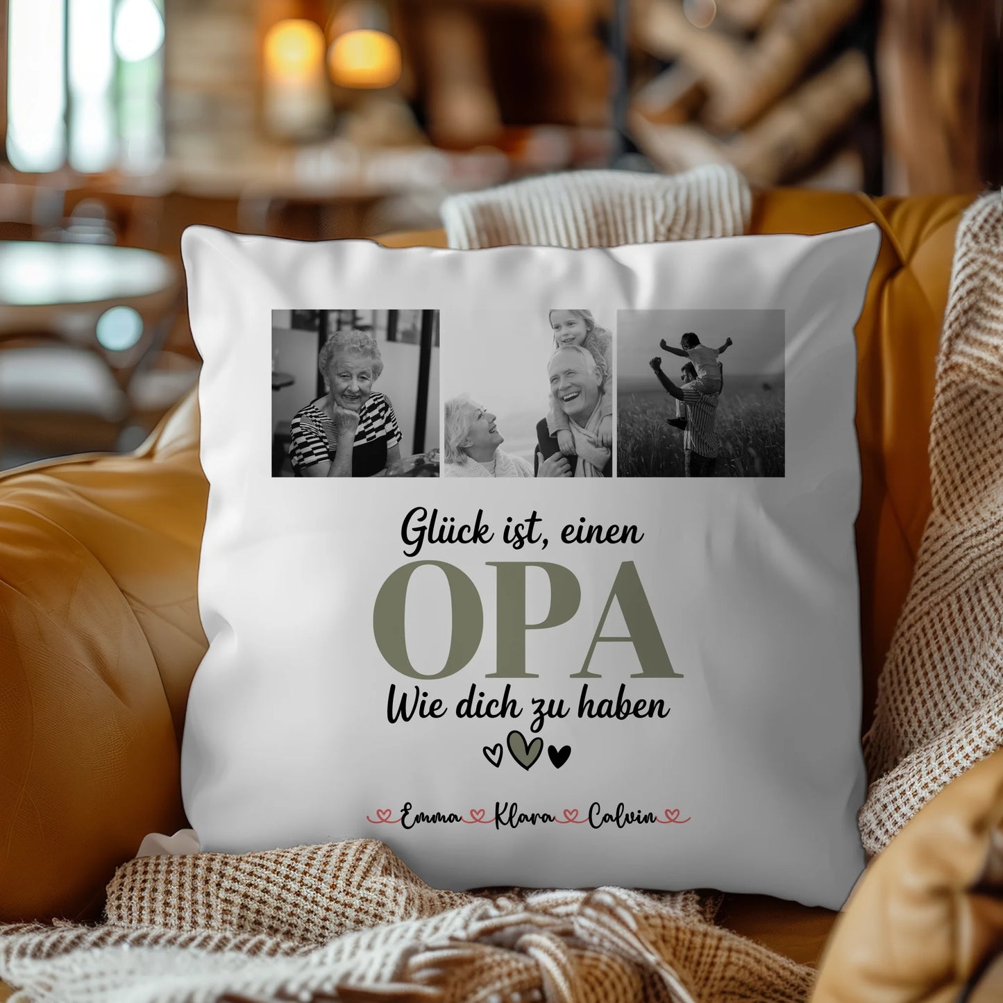 Bester Opa Kissen Fotocollage Opa Glück Ist einen Opa Wie Dich Zu Haben personalisiertes Geschenk