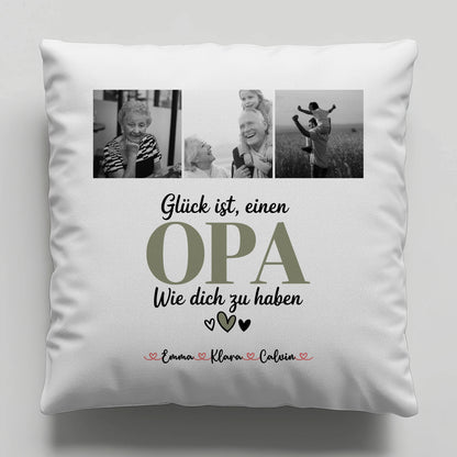 Bester Opa Kissen Fotocollage Opa Glück Ist einen Opa Wie Dich Zu Haben personalisiertes Geschenk