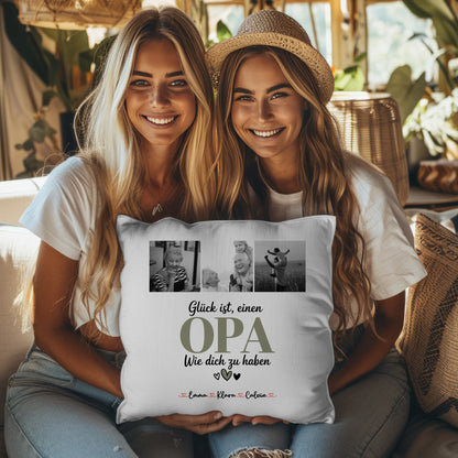 Bester Opa Kissen Fotocollage Opa Glück Ist einen Opa Wie Dich Zu Haben personalisiertes Geschenk