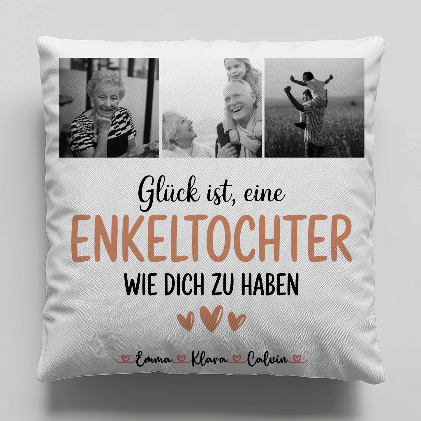 Personalisierte Kissen Mit Namen Fotocollage Enkeltochter Glück Ist Eine Enkeltochter Wie Dich Zu Haben 1
