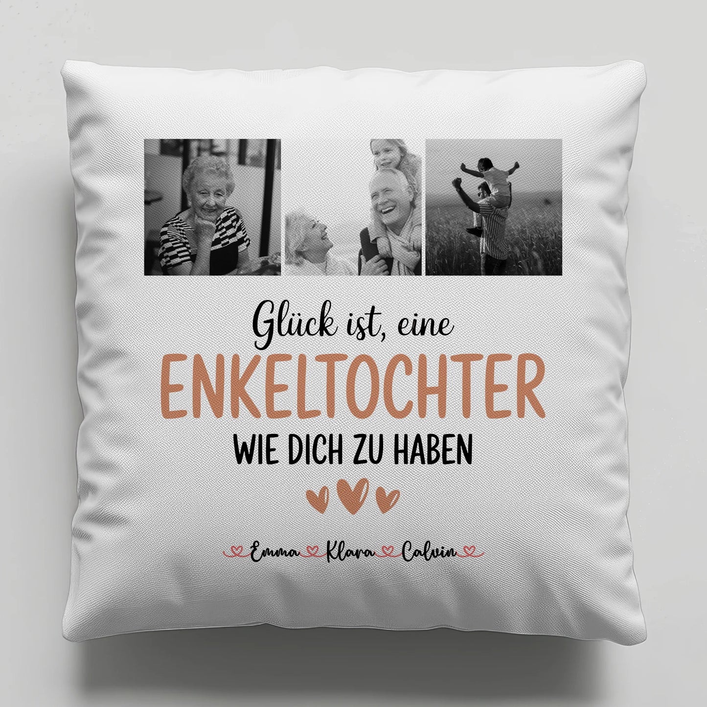 Personalisierte Kissen Mit Namen Fotocollage Enkeltochter Glück Ist Eine Enkeltochter Wie Dich Zu Haben