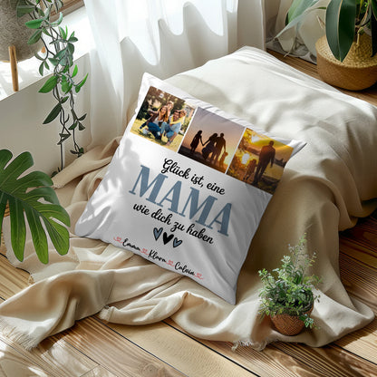 Kissen Für Mama Fotocollage für Mama Glück Ist eine Mama Wie Dich Zu Haben Geschenk Mama 5