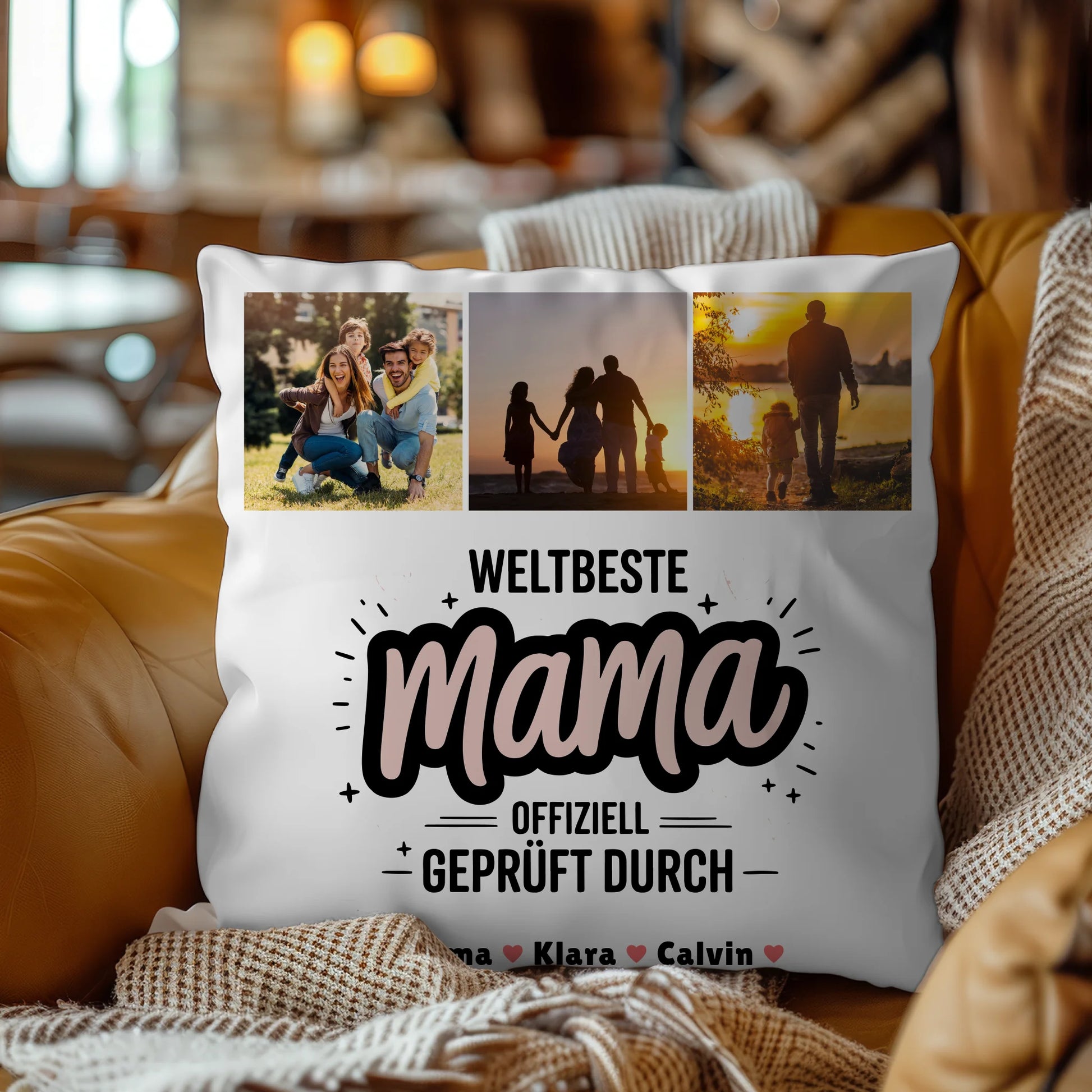 Mama Kissen Geschenk Fotocollage Mama Weltbeste Mama Offiziell Geprüft Durch 4