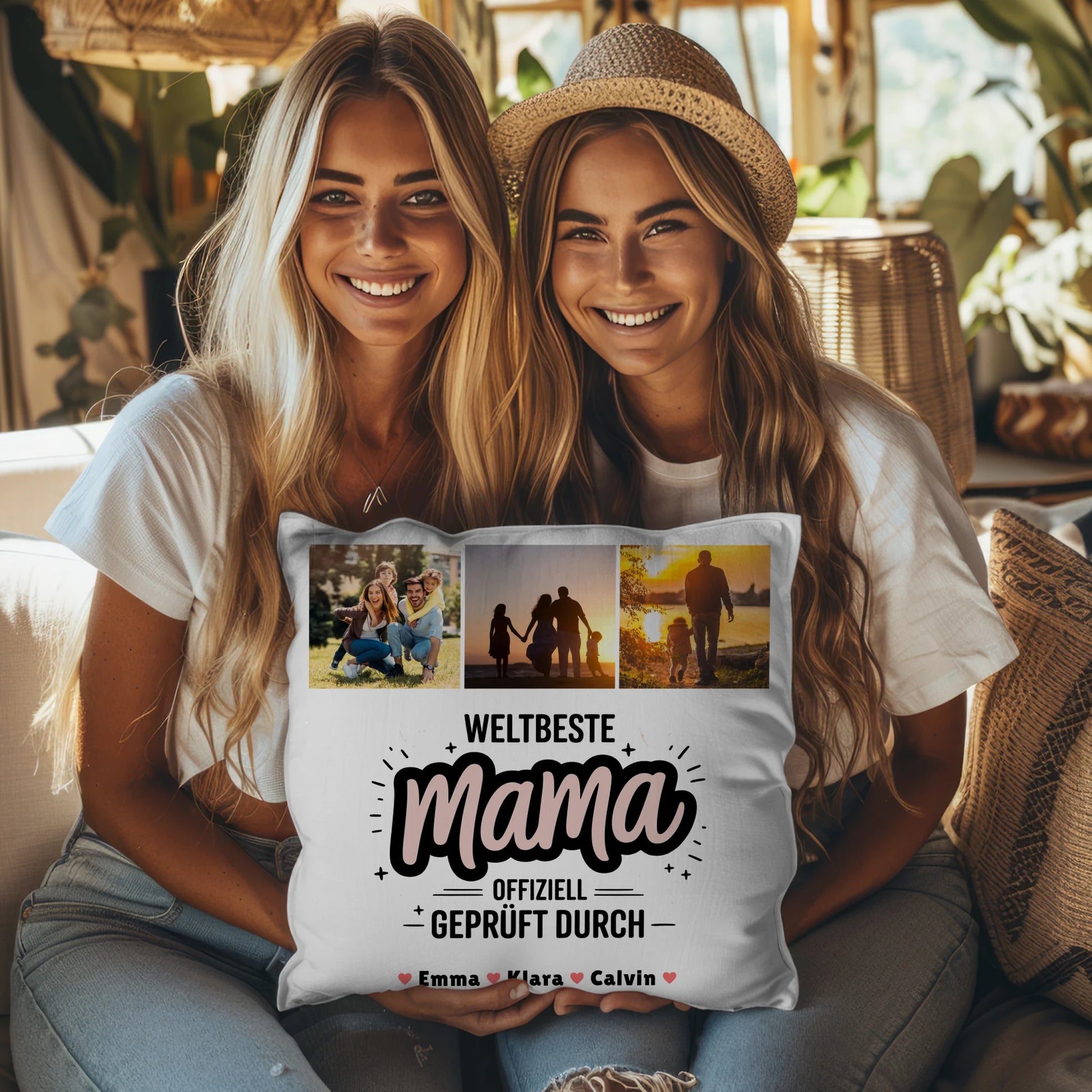 Mama Kissen Geschenk Fotocollage Mama Weltbeste Mama Offiziell Geprüft Durch 8