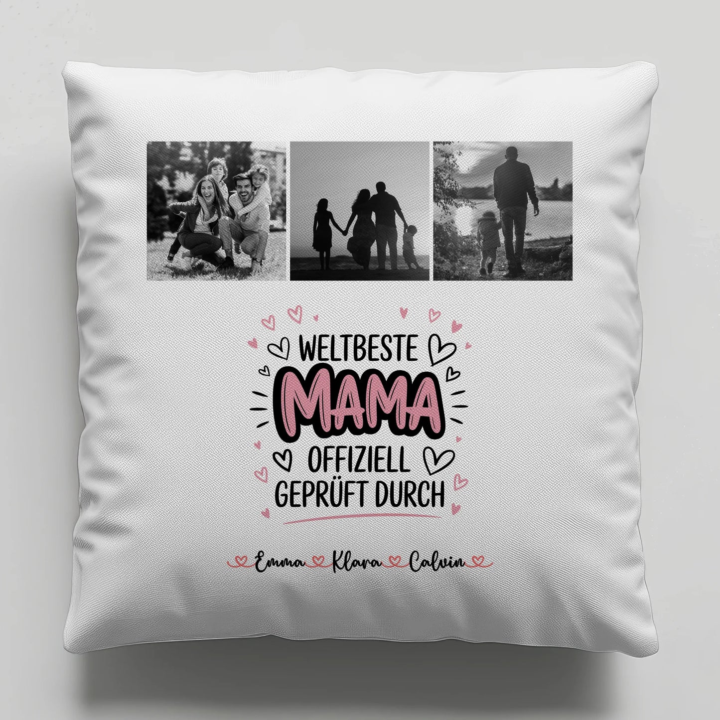 Mama Kissen Fotocollage Mama Weltbeste Mama Offiziell Geprüft Durch Geschenk