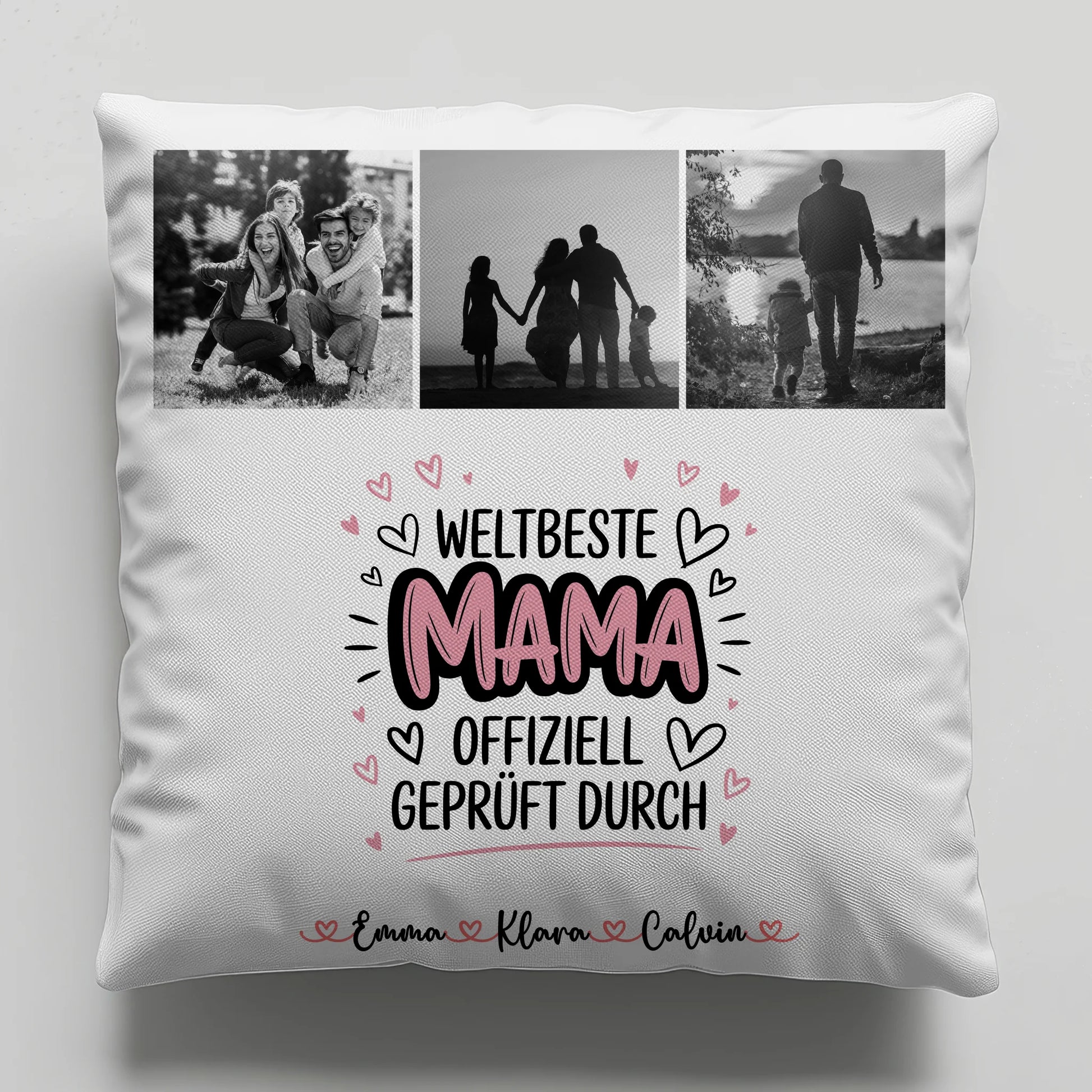Mama Kissen Fotocollage Mama Weltbeste Mama Offiziell Geprüft Durch Geschenk 1