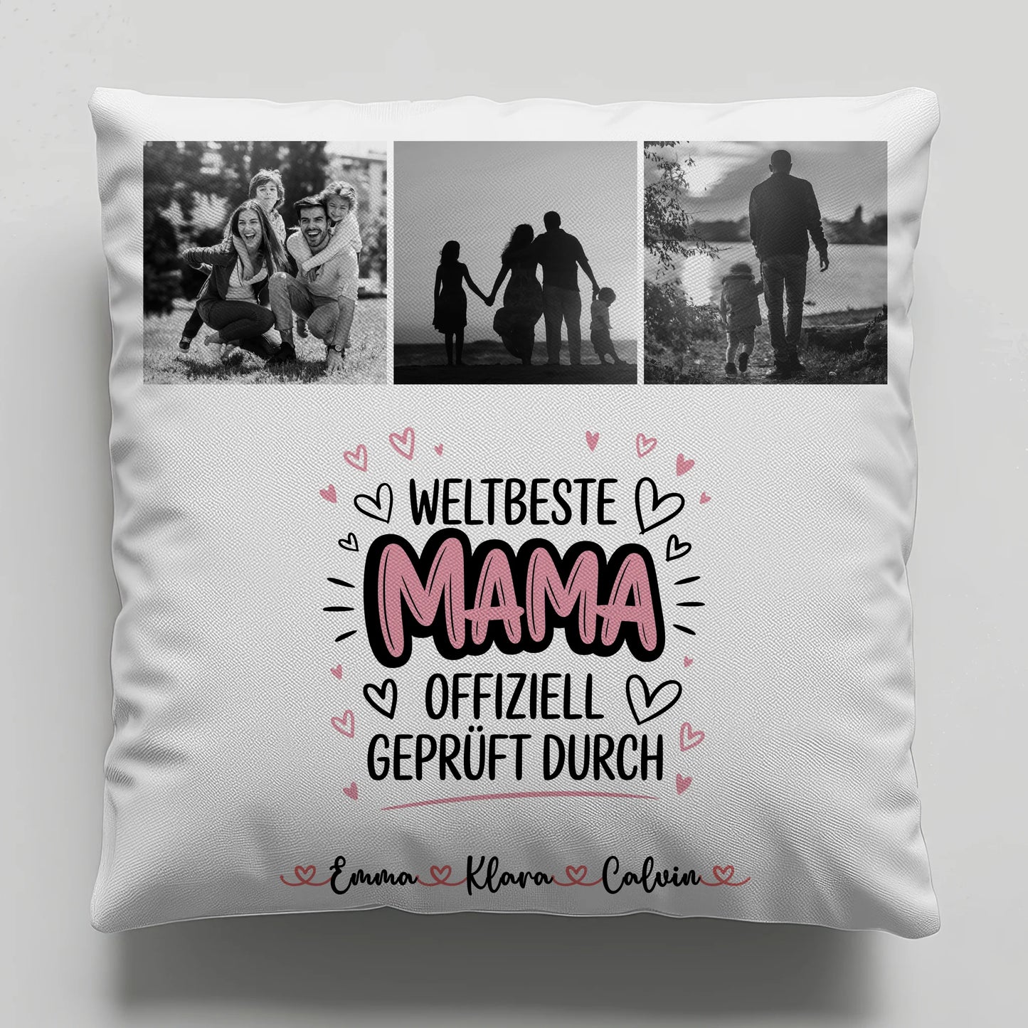 Mama Kissen Fotocollage Mama Weltbeste Mama Offiziell Geprüft Durch Geschenk 6