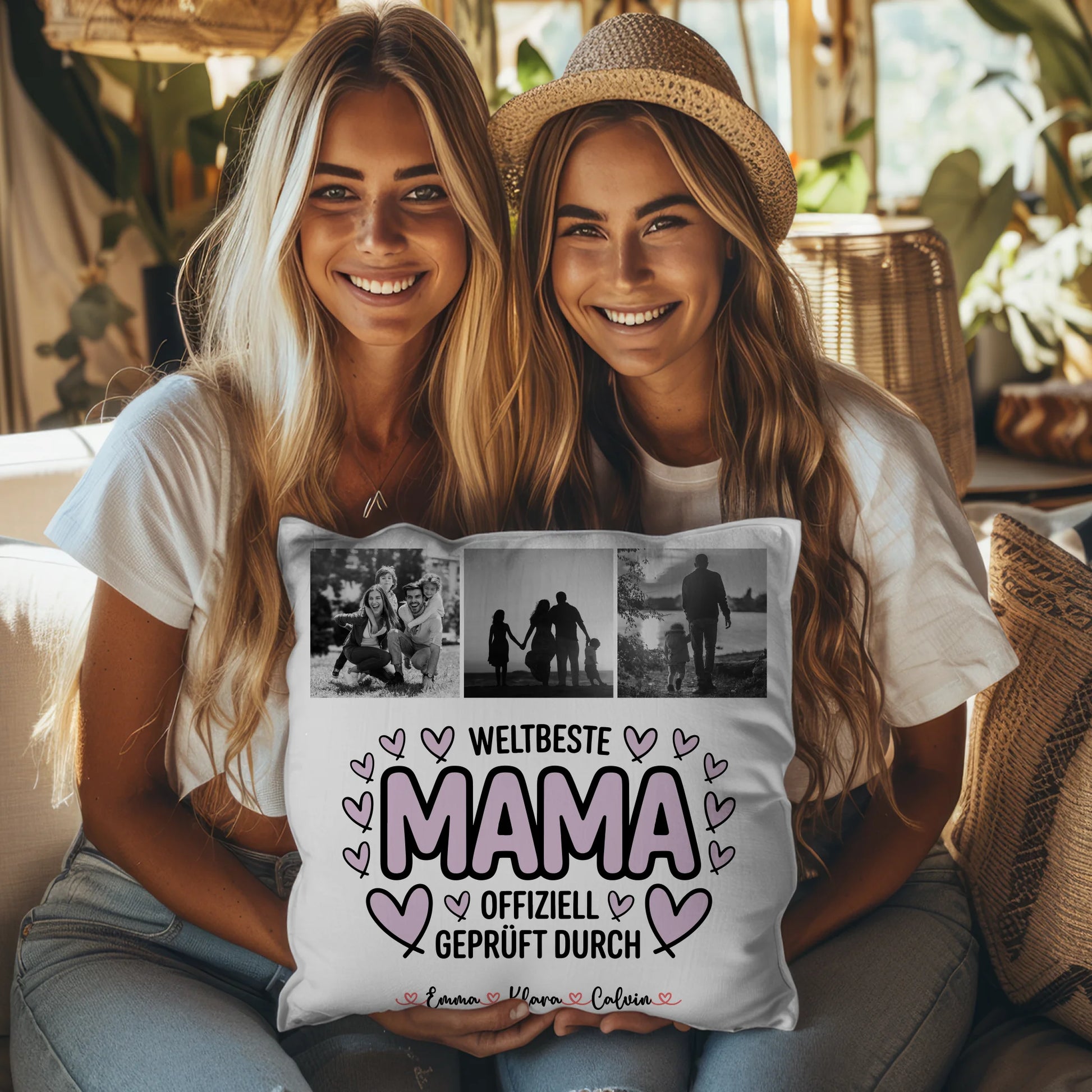 Kissen Für Mama Mama Fotocollage Weltbeste Mama Offiziell Geprüft Durch personalisiertes Geschenk 3