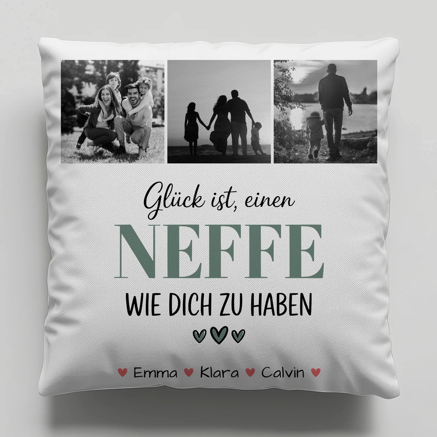 Namen Kissen Fotocollage Neffe Glück Ist einen Neffe Wie Dich Zu Haben personalisiertes Geschenk 6