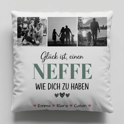 Namen Kissen Fotocollage Neffe Glück Ist einen Neffe Wie Dich Zu Haben personalisiertes Geschenk 6