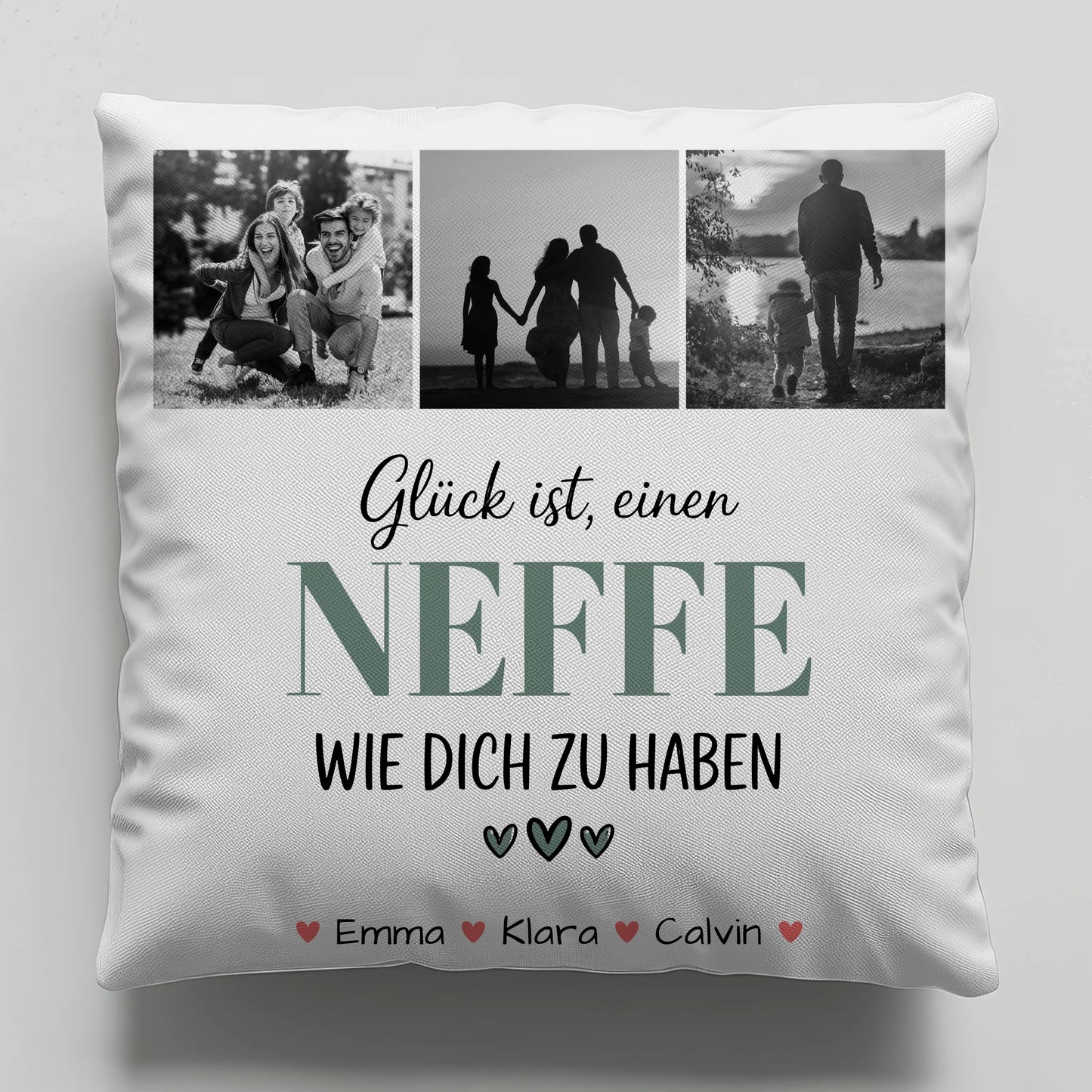 Namen Kissen Fotocollage Neffe Glück Ist einen Neffe Wie Dich Zu Haben personalisiertes Geschenk 1