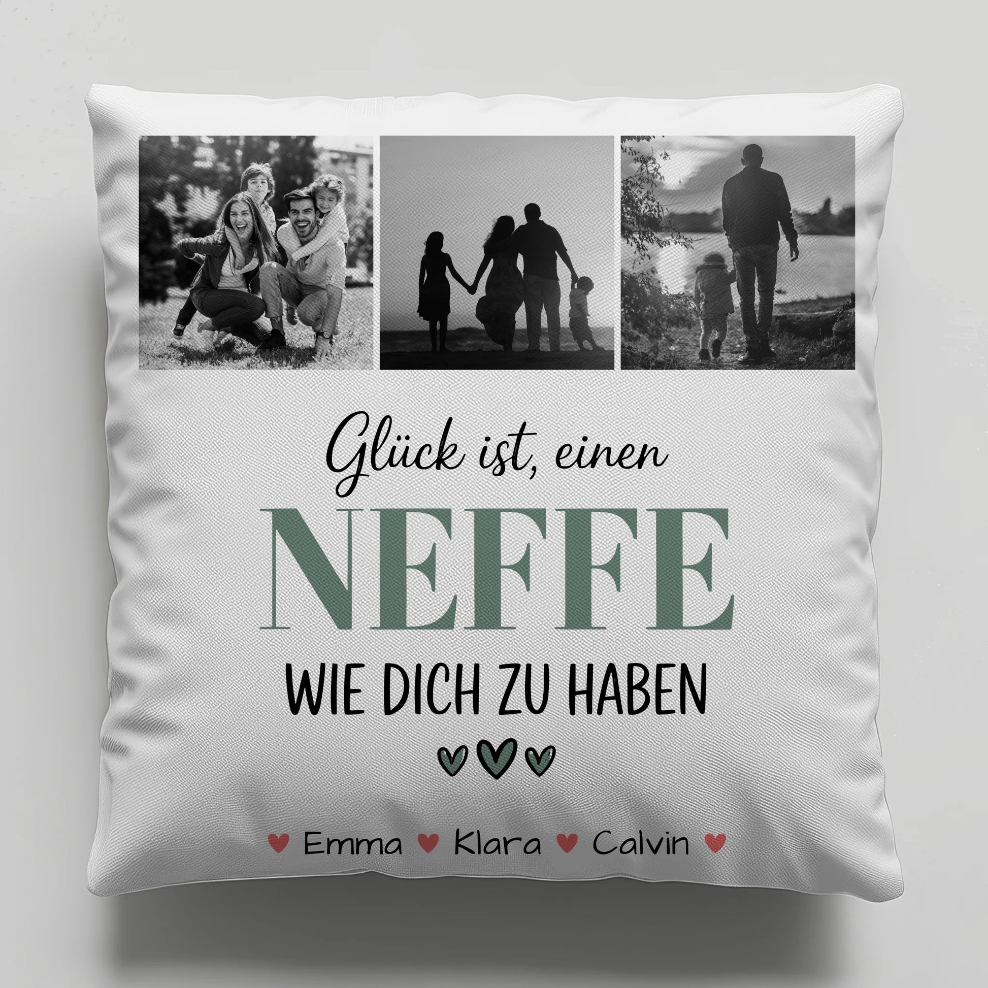 Namen Kissen Fotocollage Neffe Glück Ist einen Neffe Wie Dich Zu Haben personalisiertes Geschenk 1