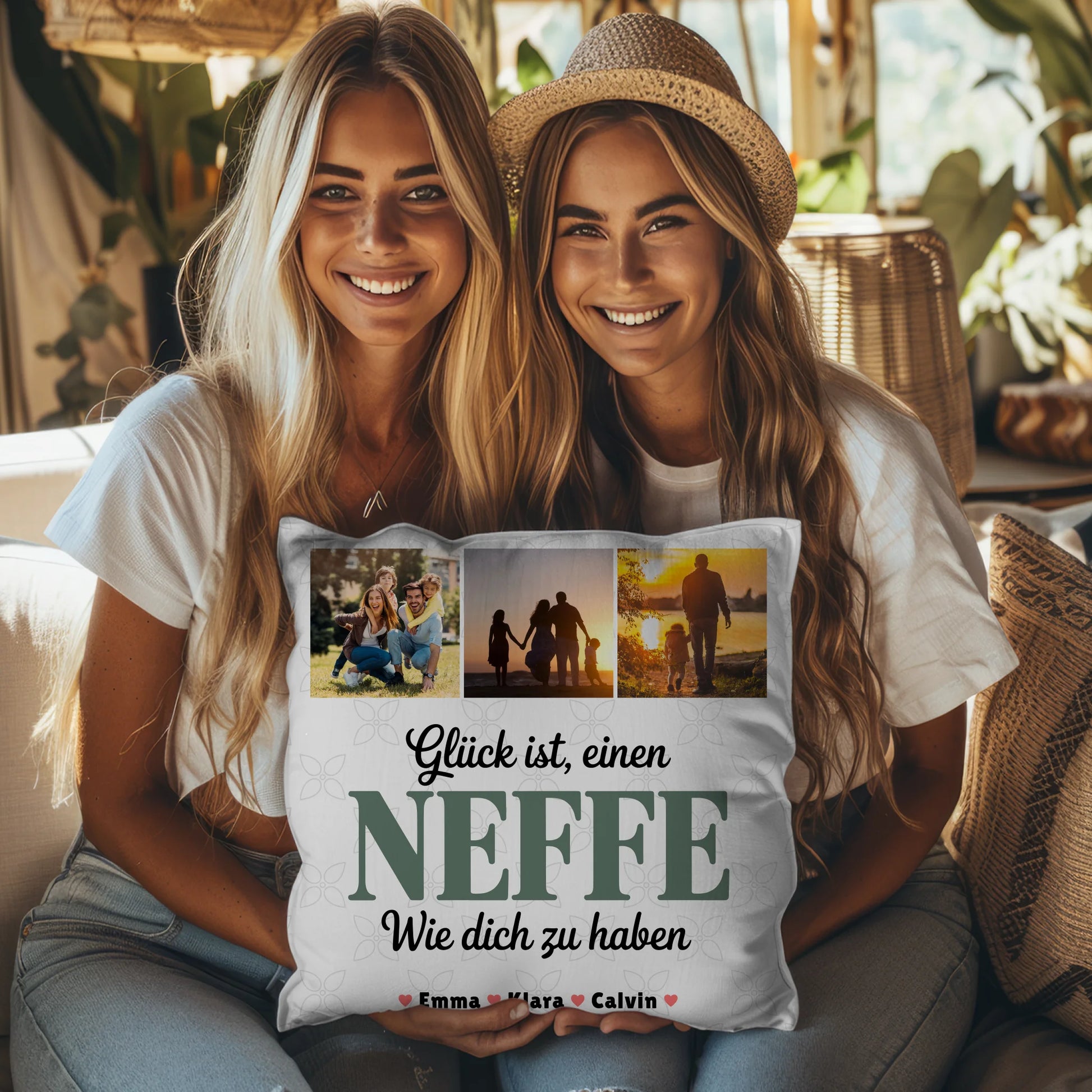 Personalisierte Geschenke mit Namen Kissen Geschenk Fotocollage Neffe Glück Ist einen Neffe Wie Dich Zu Haben 3