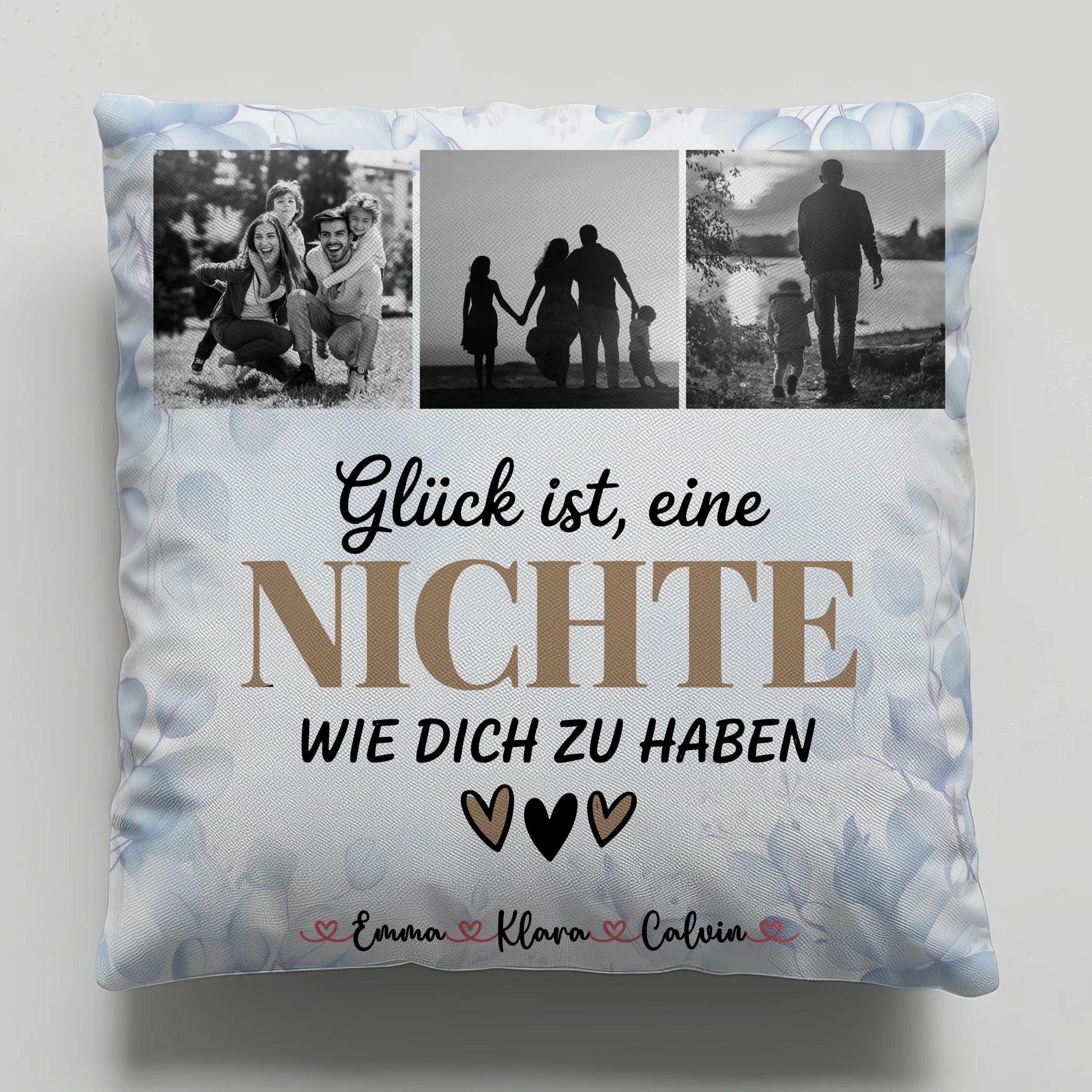 Foto Kissen Mit Namen Fotocollage Nichte Glück Ist eine Nichte Wie Dich Zu Haben Geschenk 1