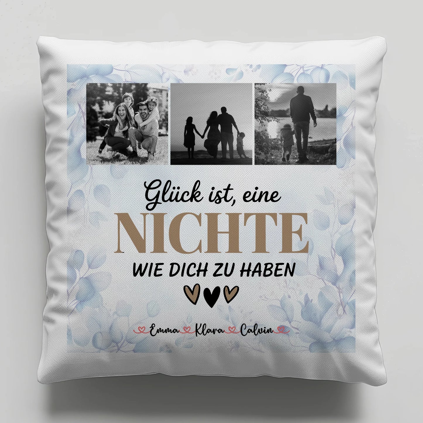 Foto Kissen Mit Namen Fotocollage Nichte Glück Ist eine Nichte Wie Dich Zu Haben Geschenk