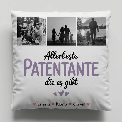 Namen Kissen Fotocollage Patentante Allerbeste Patentante Die Es Gibt personalisiertes Geschenk 1