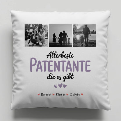 Namen Kissen Fotocollage Patentante Allerbeste Patentante Die Es Gibt personalisiertes Geschenk