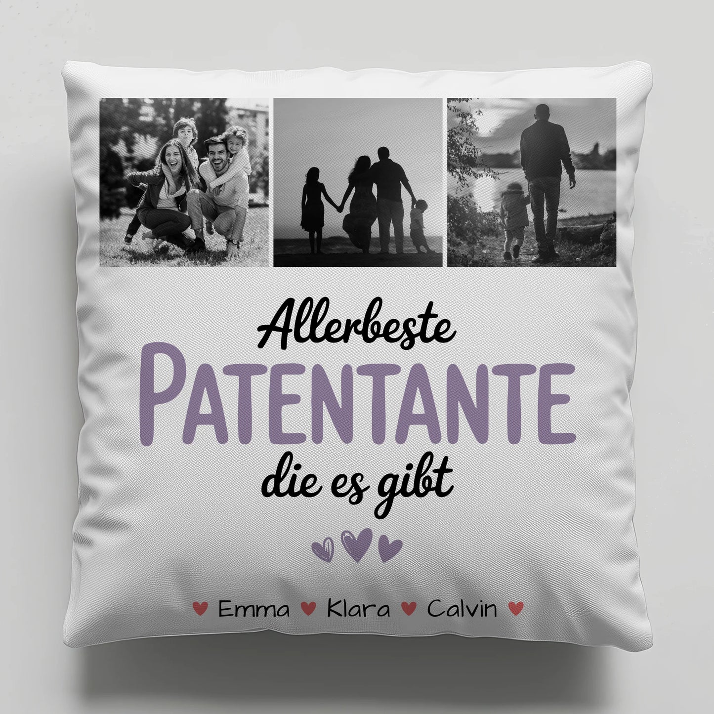 Namen Kissen Fotocollage Patentante Allerbeste Patentante Die Es Gibt personalisiertes Geschenk 6