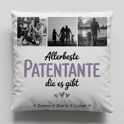 Namen Kissen Fotocollage Patentante Allerbeste Patentante Die Es Gibt personalisiertes Geschenk 6