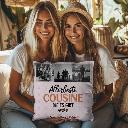 Foto Kissen Mit Namen Fotocollage Cousine Allerbeste Cousine Die Es Gibt 3