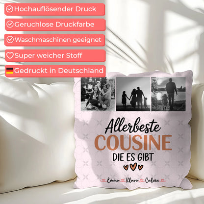 Foto Kissen Mit Namen Fotocollage Cousine Allerbeste Cousine Die Es Gibt 7