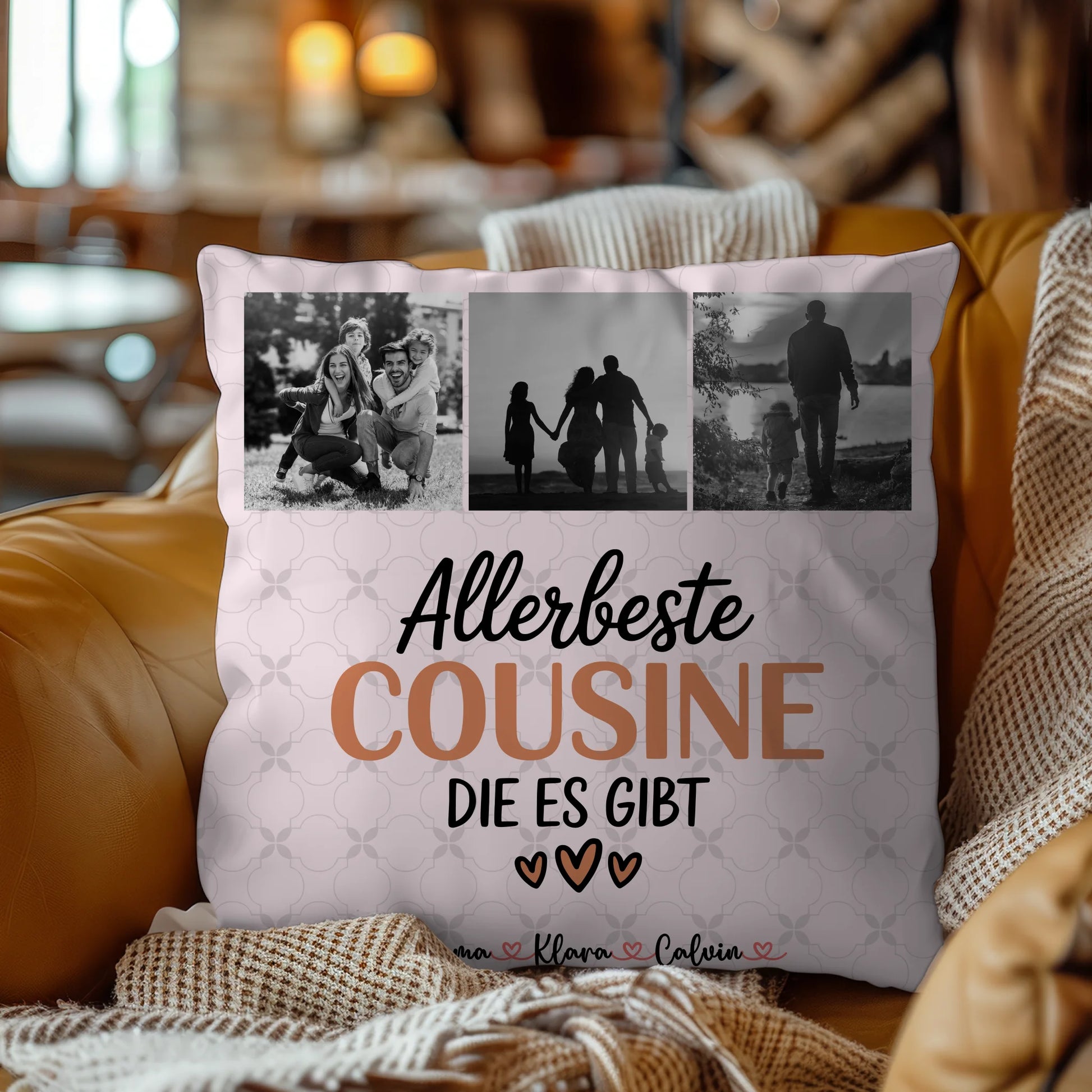 Foto Kissen Mit Namen Fotocollage Cousine Allerbeste Cousine Die Es Gibt 4