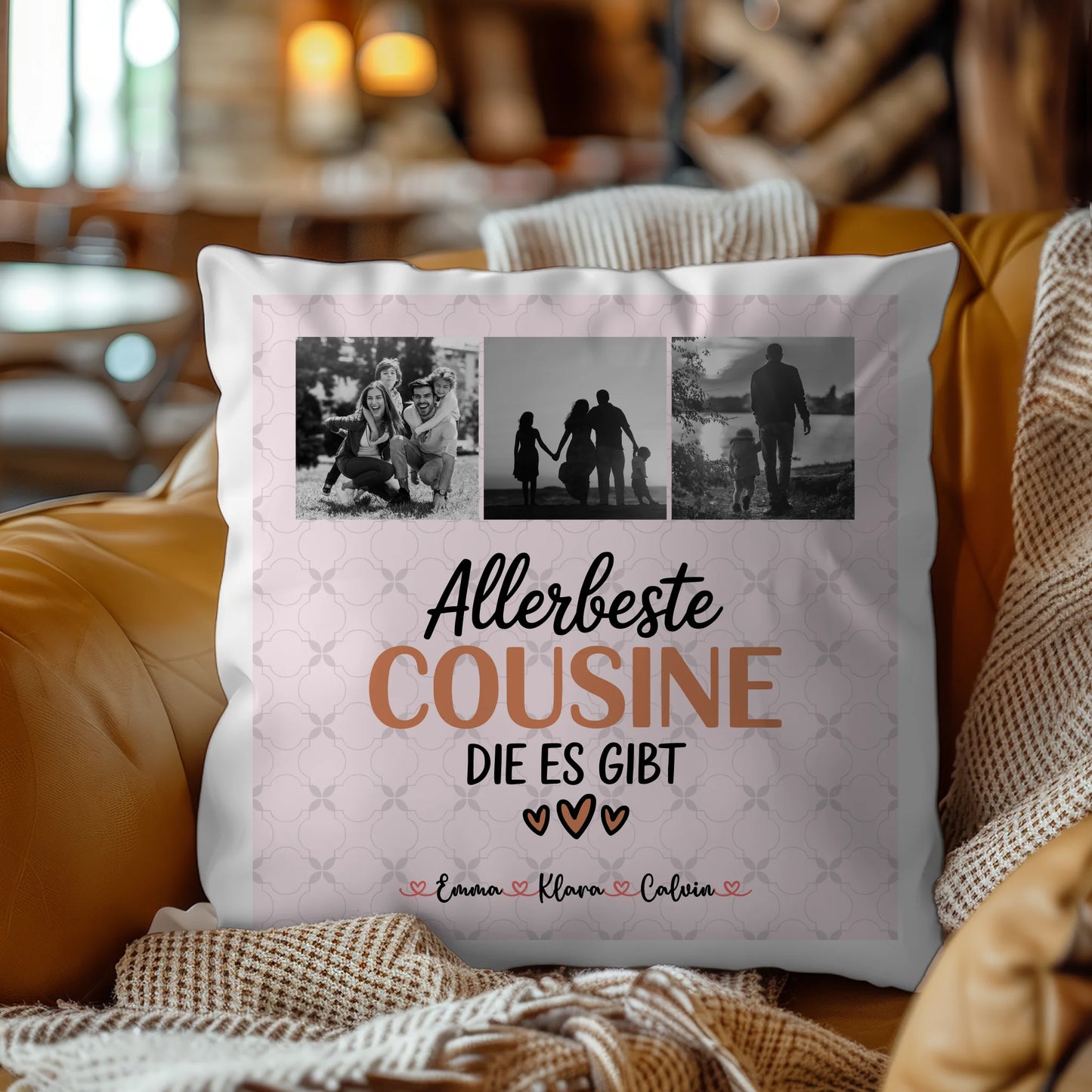 Foto Kissen Mit Namen Fotocollage Cousine Allerbeste Cousine Die Es Gibt