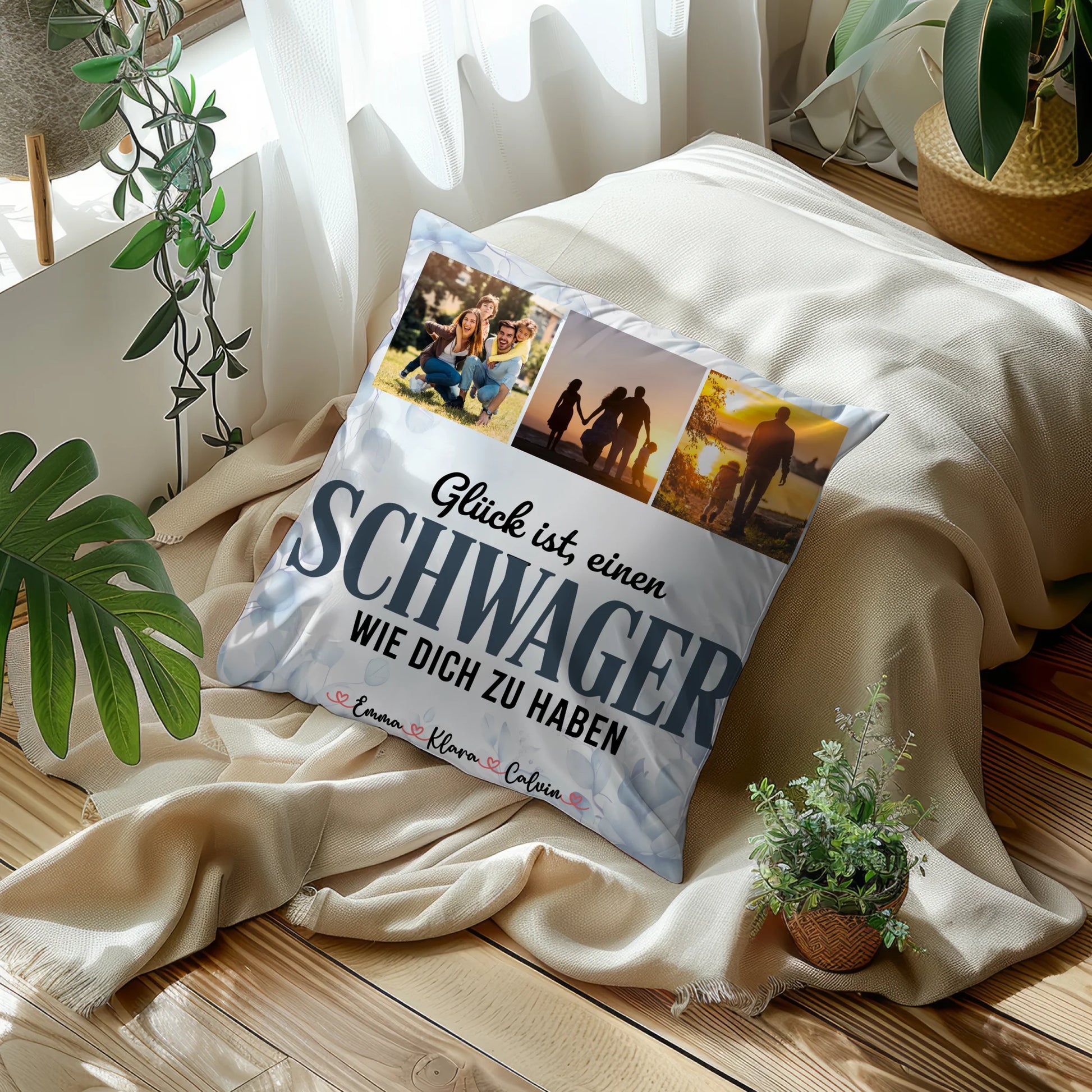 Personalisierte Kissen Mit Namen Fotocollage für Schwager Glück Ist eine Schwager Wie Dich Zu Haben 10
