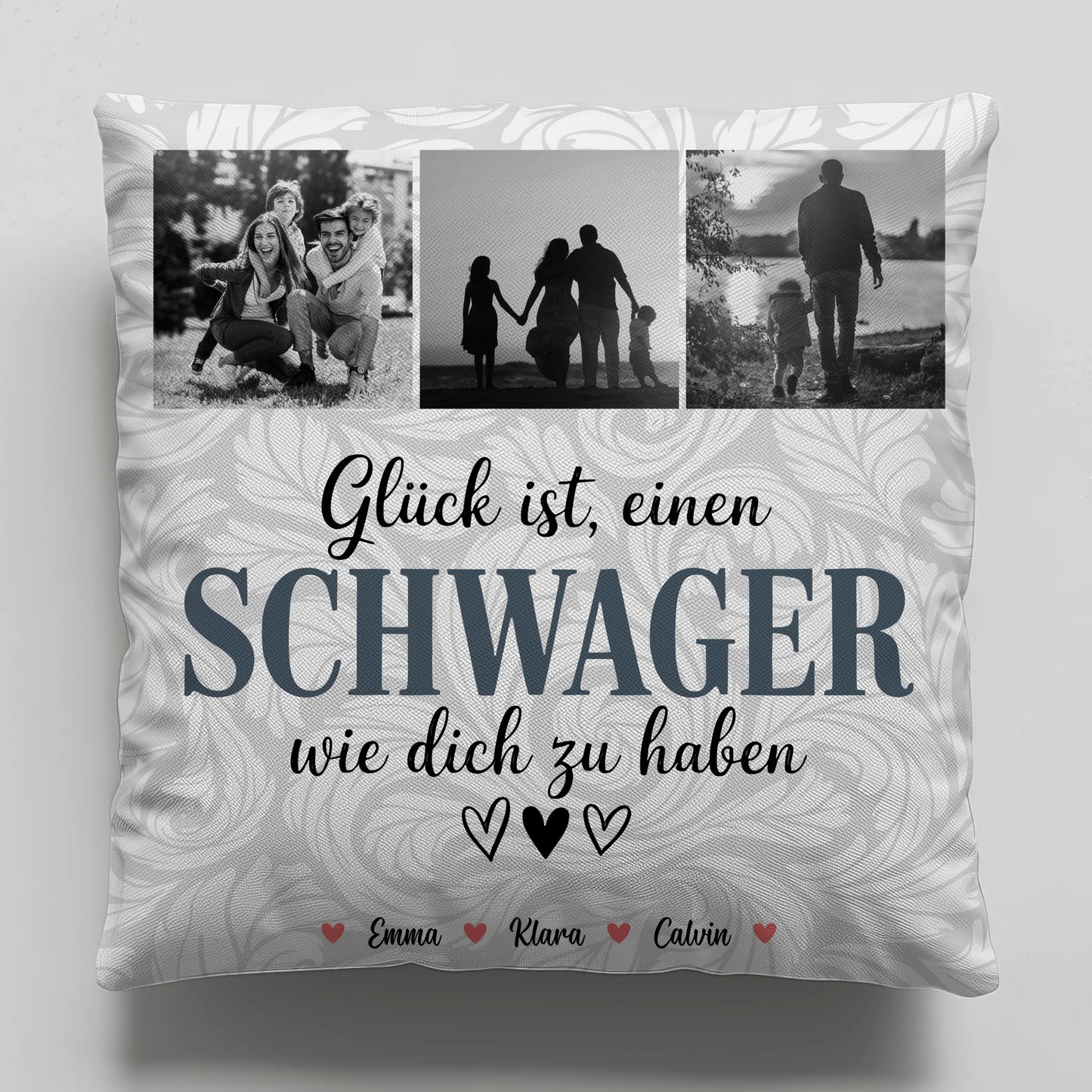 Personalisierte Geschenke mit Namen Kissen Schwager Fotocollage Glück Ist eine Schwager Wie Dich Zu Haben 1