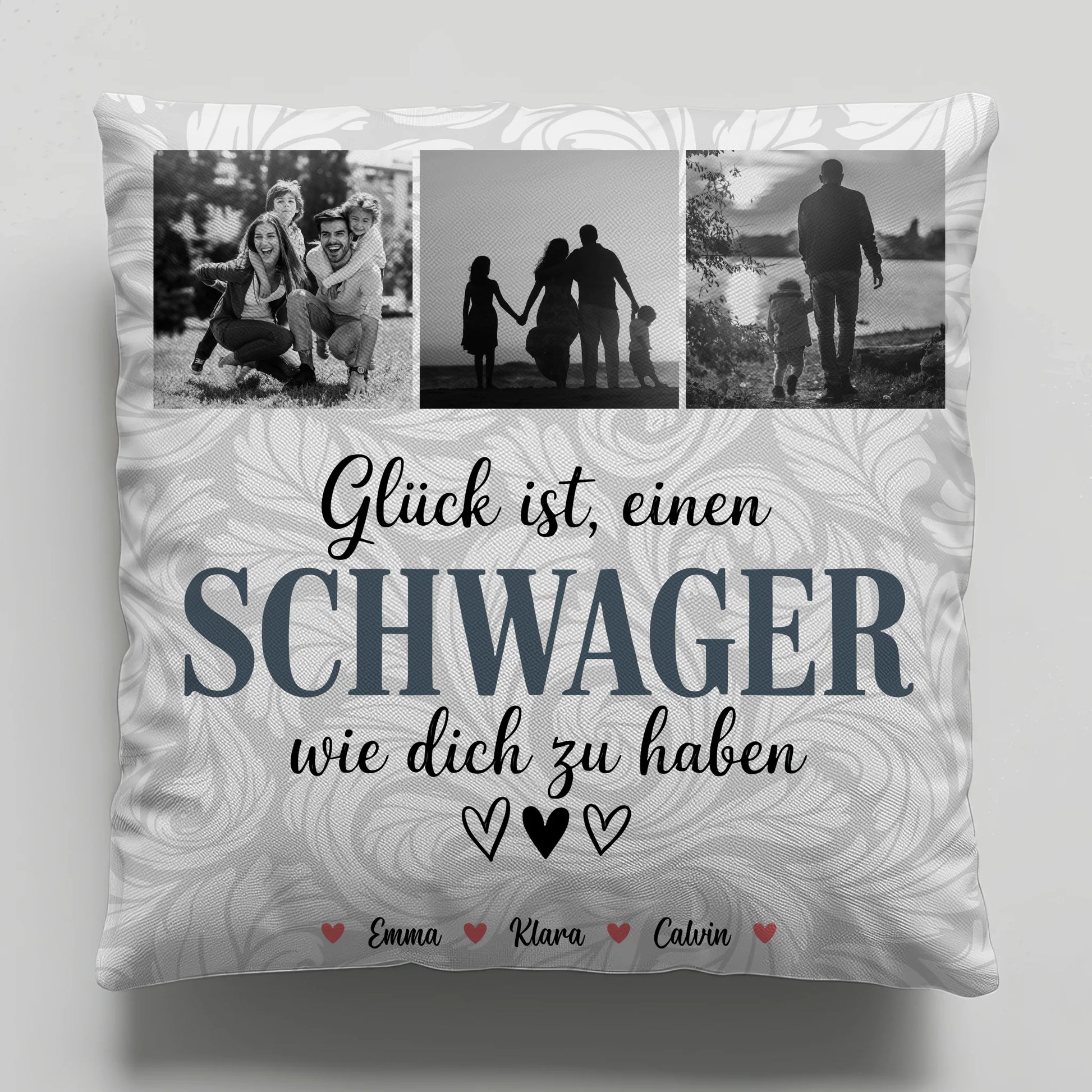 Personalisierte Geschenke mit Namen Kissen Schwager Fotocollage Glück Ist eine Schwager Wie Dich Zu Haben 1