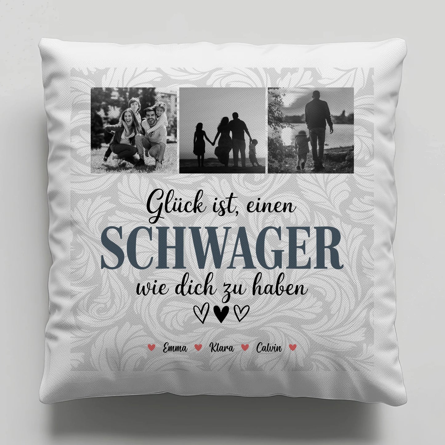 Personalisierte Geschenke mit Namen Kissen Schwager Fotocollage Glück Ist eine Schwager Wie Dich Zu Haben