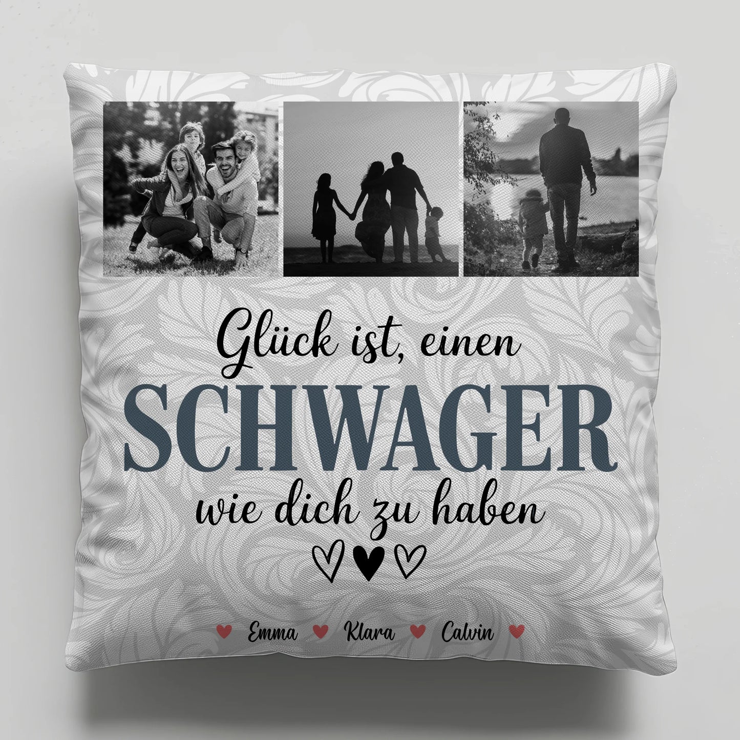 Personalisierte Geschenke mit Namen Kissen Schwager Fotocollage Glück Ist eine Schwager Wie Dich Zu Haben 6