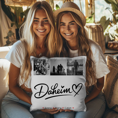 Personalisierte Kissen Mit Namen Familie Fotocollage Familie Für Das Zuhause Daheim 3