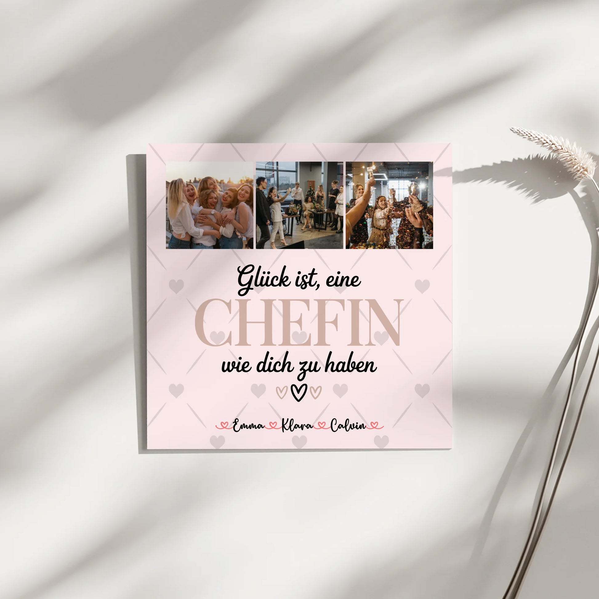 Personalisierte Magnetposter Fotoboard Fotocollage für Chefin Glück Ist eine Chefin Wie Dich Zu Haben 9