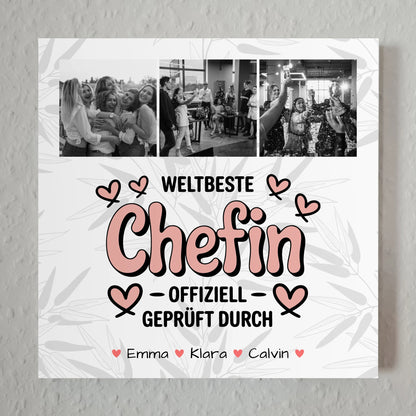 Magnetisches Fotoboard Beste Chefin 7