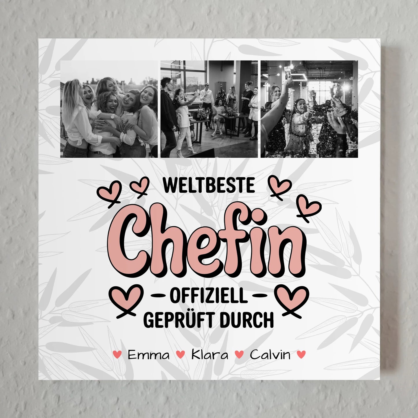 Magnetisches Fotoboard Beste Chefin