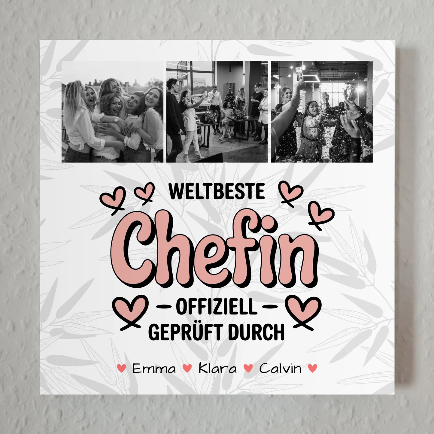 Magnetisches Fotoboard Beste Chefin 1