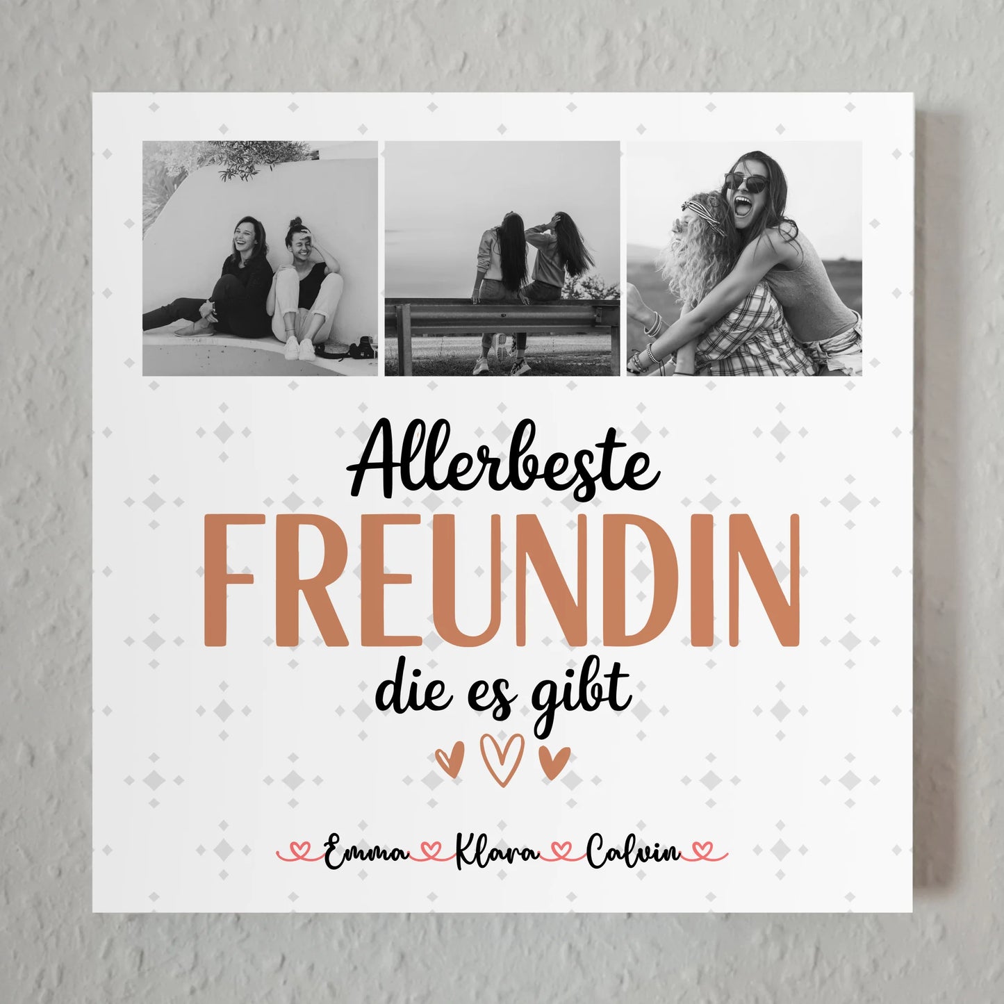 Personalisierte Geschenke für Beste Freundin Fotocollage Leinwand Tasse Allerbeste Freundin Die Es Gibt 1